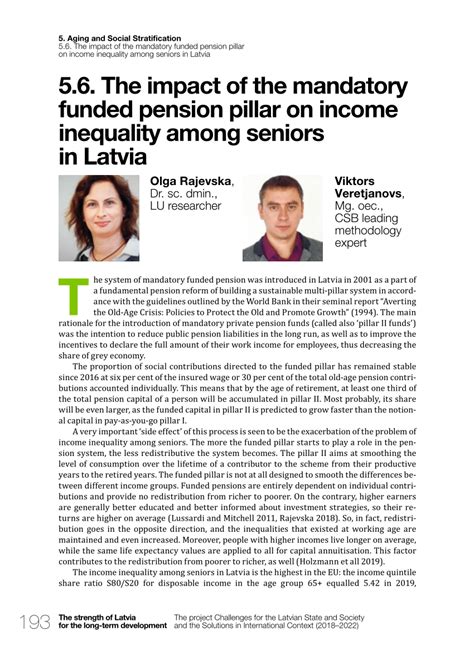 The impact of the mandatory funded pension pillar on income .